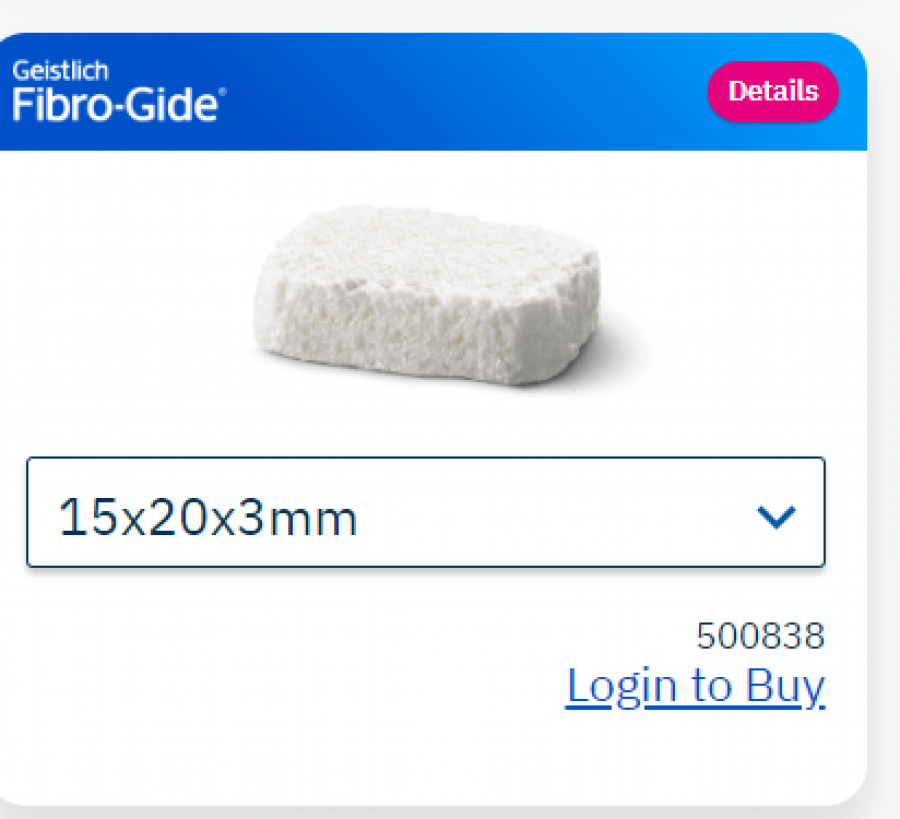 Fibro-Gide - Collagen matrix 15x20x3mm